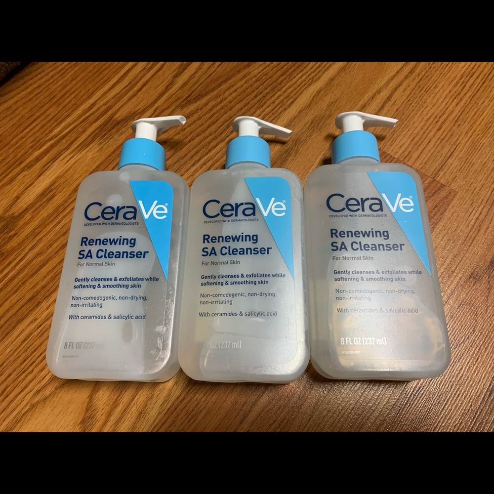 CeraVe Renewing SA Cleanser pack of 3